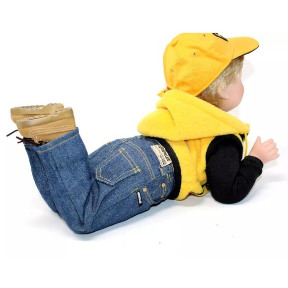 Danbury Mint Little Ryan Porcelain Collector Doll CATERPILLAR CAT - Picture 10 of 11